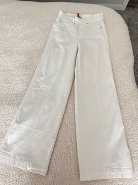 SPANX Off-White Wide Leg Jeans